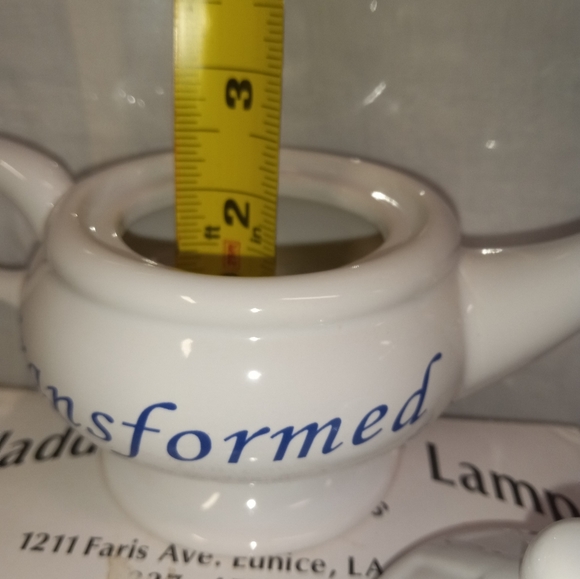 Aladdin's Magic Lamp Keepsake Urn/Candle Holder Porcelain Ceramic Kettle NIB - Picture 8 of 8